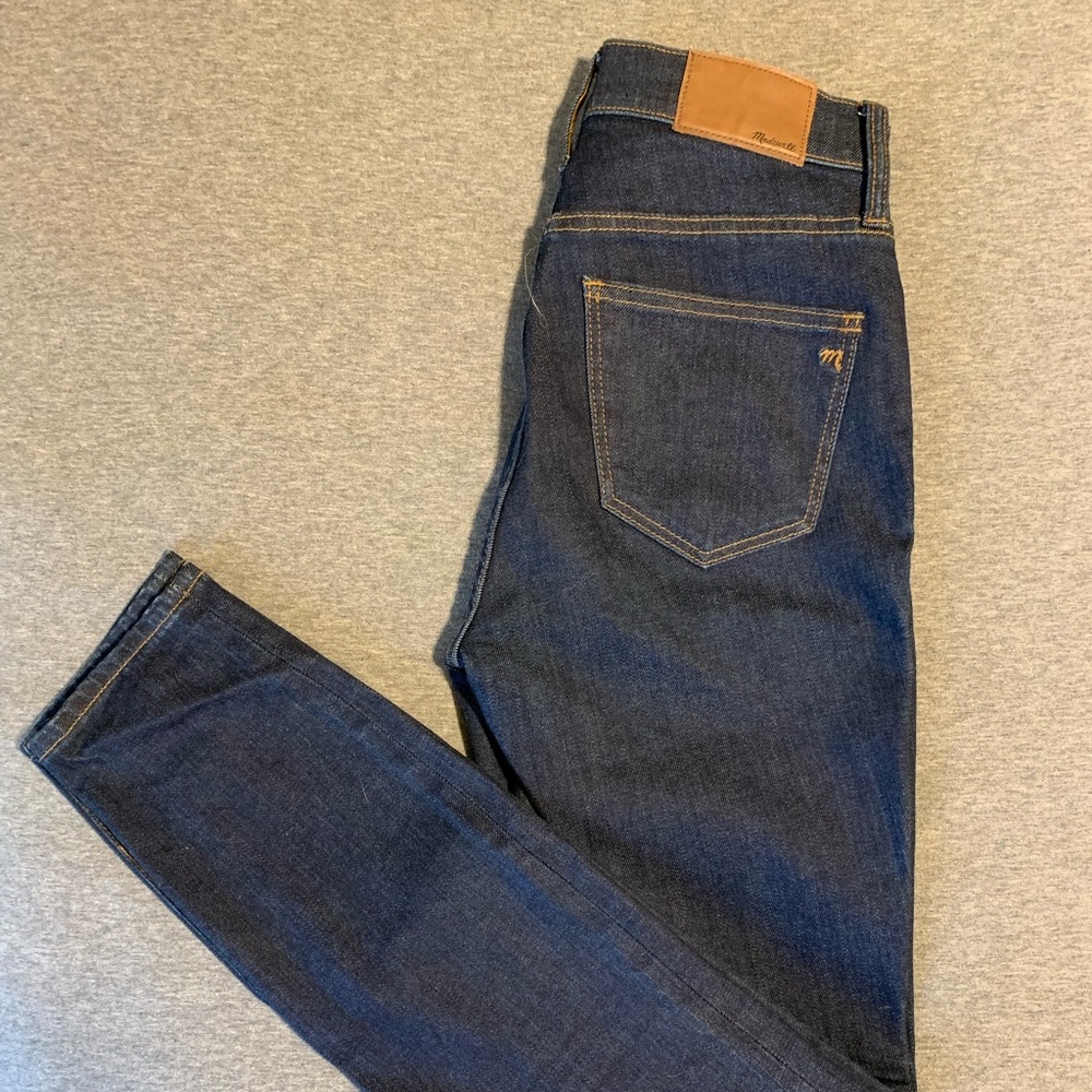 Madewell High Riser dark skinny jean